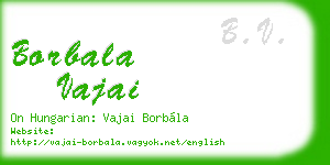borbala vajai business card
